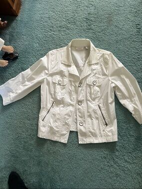 White Chicos size one utility jacket
